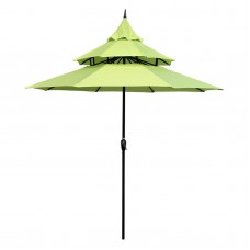 Abble 9 ft. Steel Pagoda Patio Umbrella   